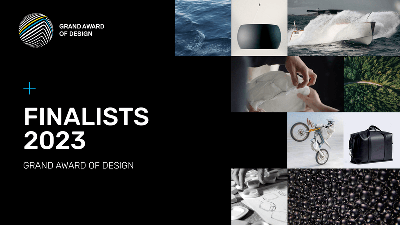 Six finalists over two categories have been selected for the Grand Award of Design 2023.